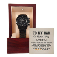 Black Chronograph Watch for Dad