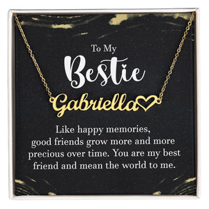 Heart name necklace (CUSTOMIZABLE)