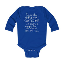 Big Bro Onesie white lettering