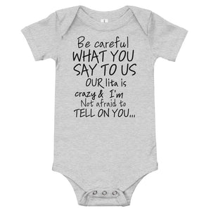 Lita Onesie / Black Lettering