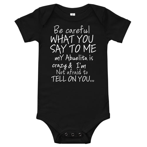Abuelita Onesie White Lettering