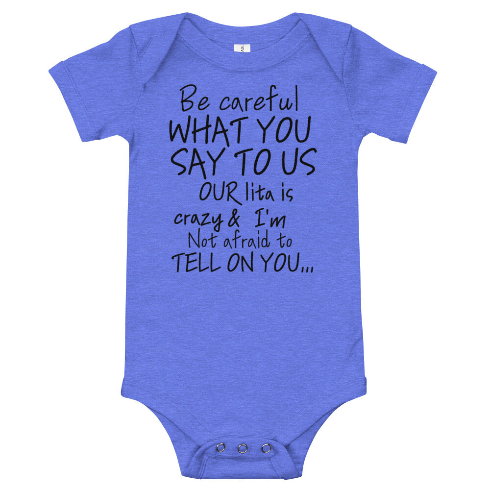 Lita Onesie / Black Lettering