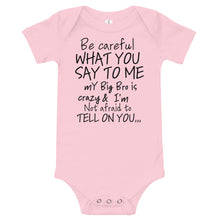 Big Bro Onesie Black Lettering