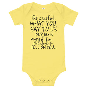 Lita Onesie / Black Lettering