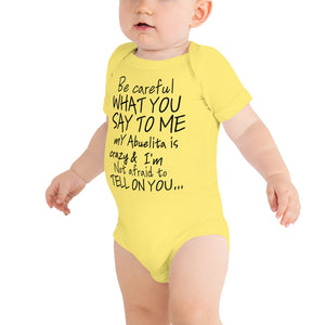 Abuelita Onesie Black Lettering