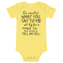 Big Bro Onesie Black Lettering
