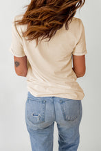 Khaki Nashville Music City Print Casual Graphic Tee