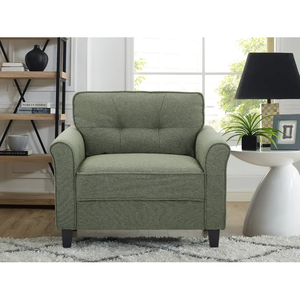 Thomas 39" Rolled Arm Tufted Armchair