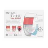 Wine FREEZE™ Cooling Cups in Coral (set of 2) by Wine Freeze