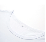 Women's 3D Printed T shirt Dog Graphic 3D Print Round Neck Basic Tops 100% Cotton Black White