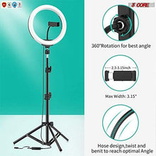 LED TIK Tok Ring Light with Tripod Stand Phone Holder Ringlight Stand for Makeup Tiktok Live Zoom Halo Light