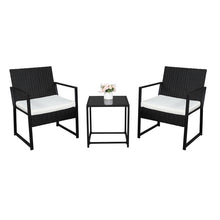 Pieces Patio Set Outdoor Wicker Patio Furniture Sets Modern Bistro Set Rattan Chair Conversation Sets with Coffee Table for Yard and Bistro YJ