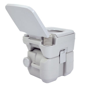 5.3 Gallon 20L Flush Outdoor Indoor Travel Camping Portable Toilet for Car, Boat, Caravan, Campsite, Hospital,Gray XH