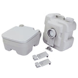 5.3 Gallon 20L Flush Outdoor Indoor Travel Camping Portable Toilet for Car, Boat, Caravan, Campsite, Hospital,Gray XH