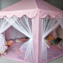 Outdoor indoor portable Folding Princess Castle Tent Children's Tent (colored star lamp)