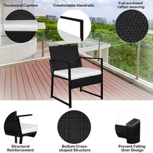 Pieces Patio Set Outdoor Wicker Patio Furniture Sets Modern Bistro Set Rattan Chair Conversation Sets with Coffee Table for Yard and Bistro YJ