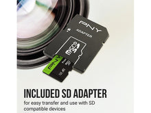 FLASH 128G|PNY PREMIER-X CLS10 U3 V30 MSDXC w/SD ADPTR