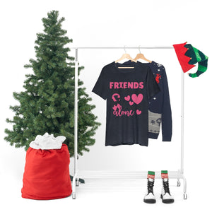 Friends dont let Friends fight Cancer Alone Unisex Jersey Short Sleeve Tee