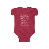 Grandma 100% Cotton Class Onesie -White Lettering