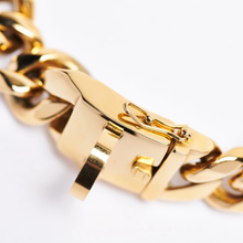 Cuban Link Chain Dog Collar - Gold