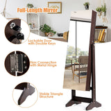 Jewelry Armoire with Full Length Mirror