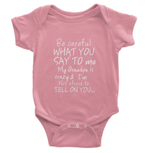 Grandpa Onesies White Lettering