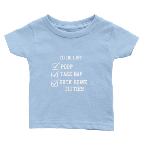 Classic Baby Crewneck To--do T-shirt White Lettering