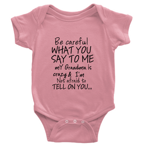 Grandma Onesies Black lettering