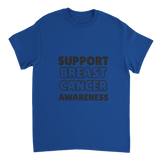 Support Breast Cancer Heavyweight Unisex Crewneck T-shirt