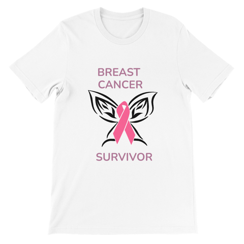 Breast Cancer Survivor Premium Unisex Crewneck T-shirt