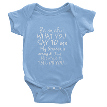 Grandpa Onesies White Lettering