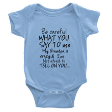 Grandpa Onesies Black Lettering