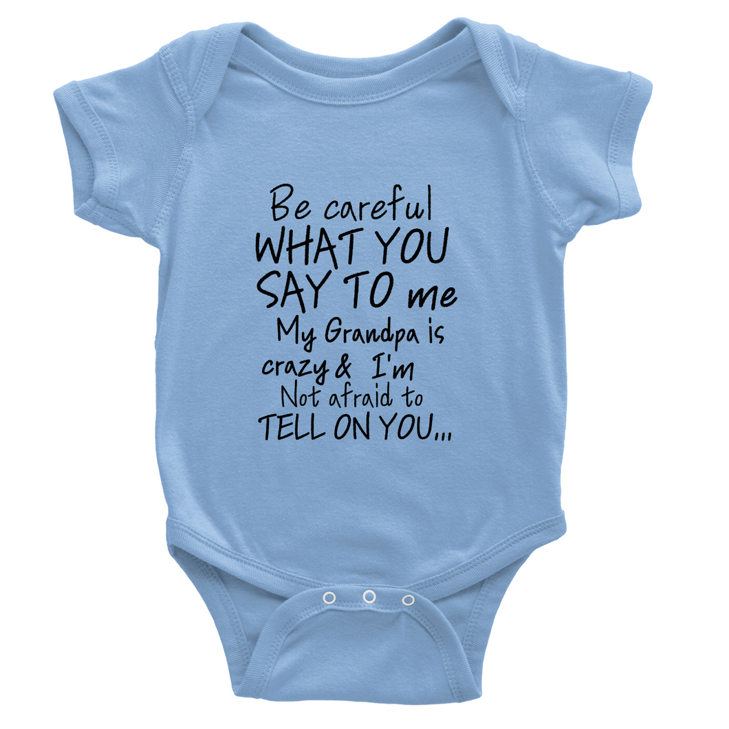 Grandpa Onesies Black Lettering