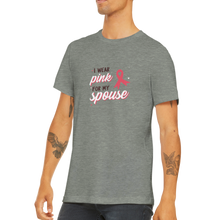I wear Pink Premium Unisex Crewneck T-shirt