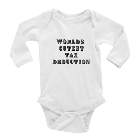 World cutest Baby Classic Baby Long Sleeve Onesies/white