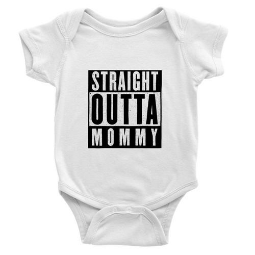 Straight outta mommy Short Sleeve Onesies