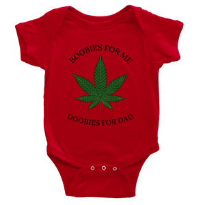 Boobies & Doobies Classic Baby Short Sleeve Onesies