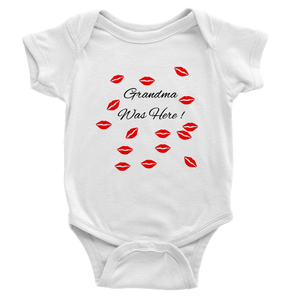 Kisses by Grandma Classic Baby Short Sleeve Onesies