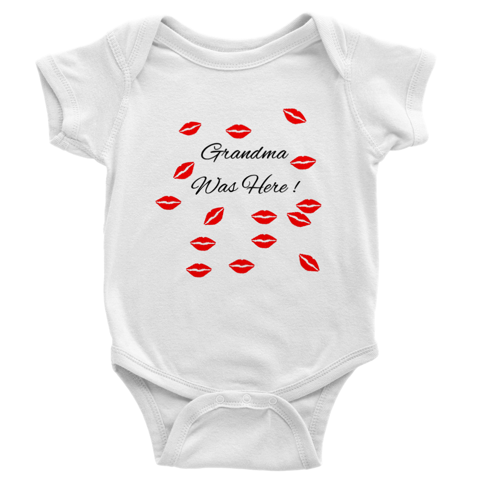 Kisses by Grandma Classic Baby Short Sleeve Onesies