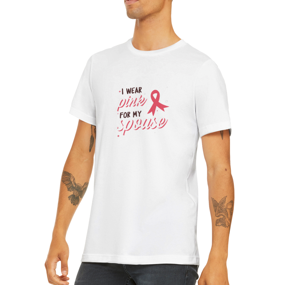 I wear Pink Premium Unisex Crewneck T-shirt