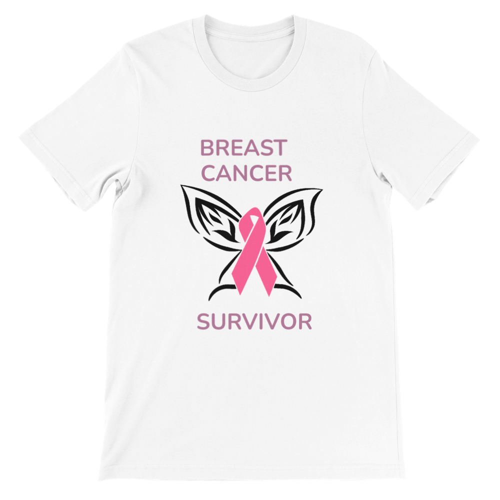Breast Cancer Survivor Premium Unisex Crewneck T-shirt
