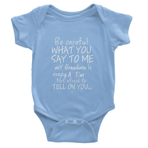 Grandma onesie white Lettering