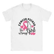 Cancer Picked the Wrong One Classic Unisex Crewneck T-shirt