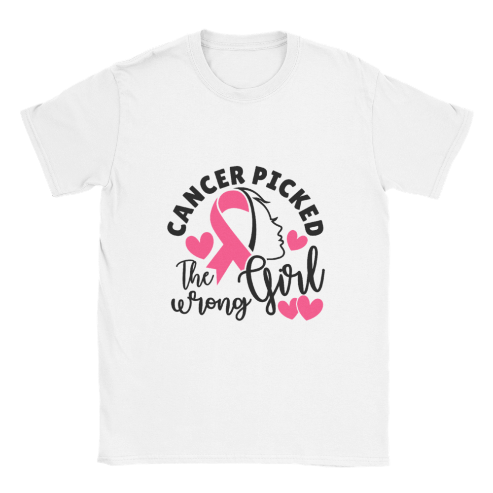 Cancer Picked the Wrong One Classic Unisex Crewneck T-shirt