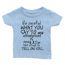 Mom Mom Baby Crewneck T-shirt (Blk Lettering)