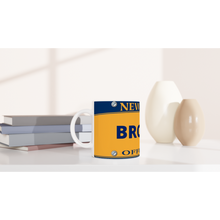 New York Plate White 11oz Ceramic Mug-Bronx