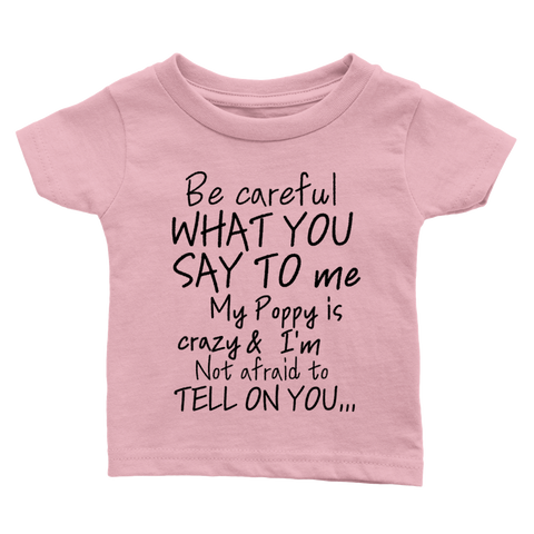Poppy Baby Crewneck T-shirt (Blk Lettering)