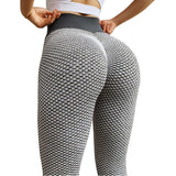 Grid Tights Yoga Pants Women Seamless High Waist Leggings  Push Up Clothing Girl Yoga Pant
