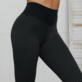 Grid Tights Yoga Pants Women Seamless High Waist Leggings  Push Up Clothing Girl Yoga Pant