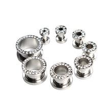 Stainless Steel Screw Ear Plug Flesh Tunnels